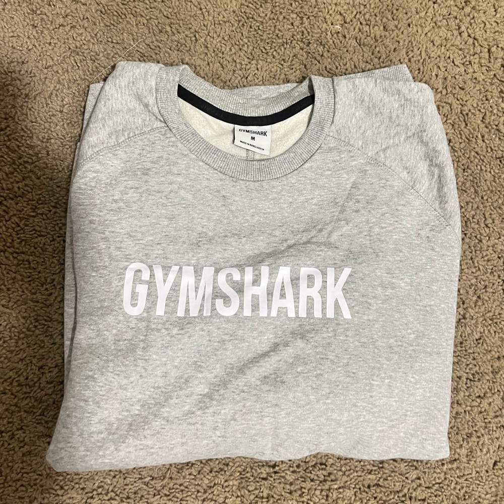 Men’s Gymshark Light Gray Crewneck